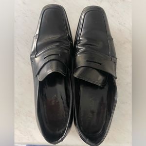 Prada Men’s Black Patent Leather Penny Loafers 9.5US/8.5UK/43EU